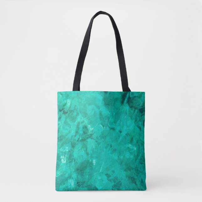 Tote Bag Eau bleu mer vague turquoise arrière - plan liquid (Devant)