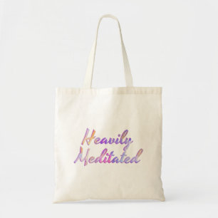 Tote Bag Eau bleu rose mauve fortement méditée            