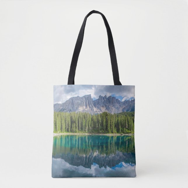 Tote Bag Eau | chaîne de montagnes Latemar (Devant)