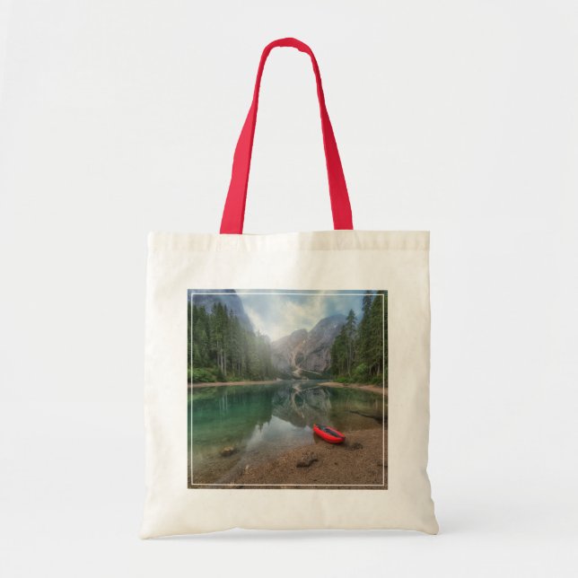 Tote Bag Eau | Lac Tyrol du Sud, Italie (Devant)