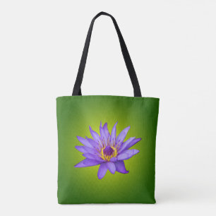 Tote Bag Eau Lily Étang Aquatique Purple Fleurit