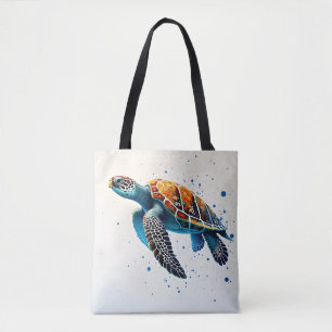 Tote Bag Eaux calmes : Célébrez les tortues marines avec l'