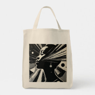 Tote Bag Ébène Abstrait