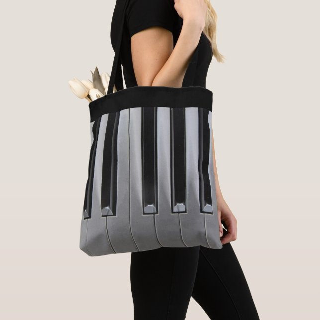 Tote Bag Ebony et Ivory  (De près)