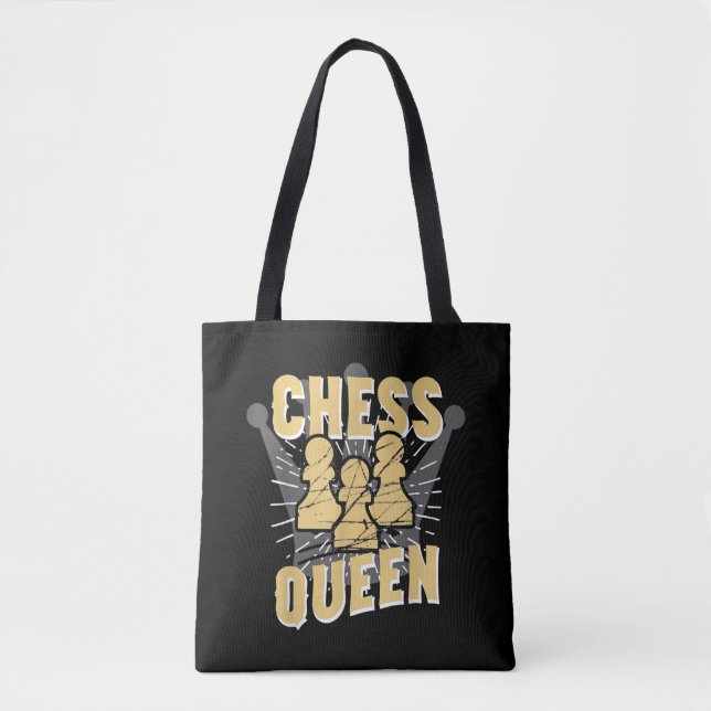 Tote Bag Échecs Queen Enfants & Femmes Cadeau (Devant)