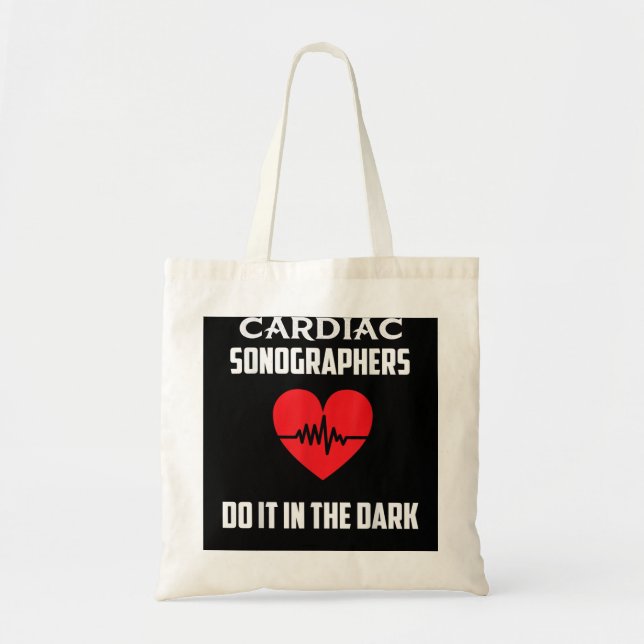 Tote Bag Echo Tech Echocardiographer RDCS Cardiac Sonograph (Devant)