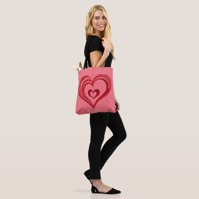 Tote Bag Échos d'amour (Sur le modèle)