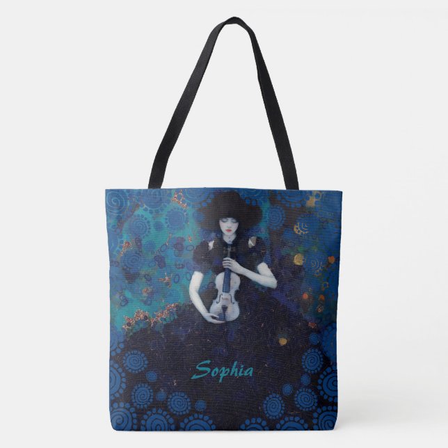 Tote Bag Échos de silence : la chanson guérisseuse d'un vio (Devant)