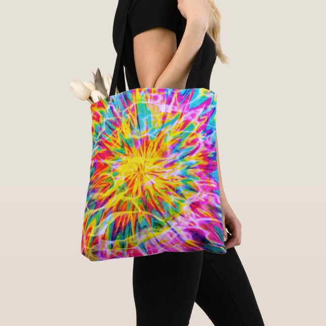 TOTE BAG ÉCLABOUSSURE TIE DYE  (De près)