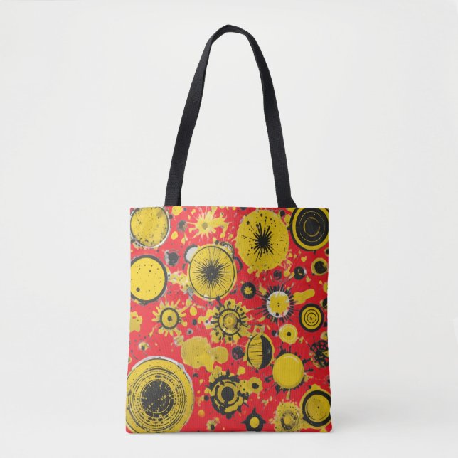 Tote Bag Éclaboussures autour du cercle (Devant)