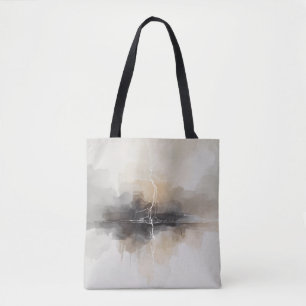 Tote Bag Éclair abstrait dans une impression neutre