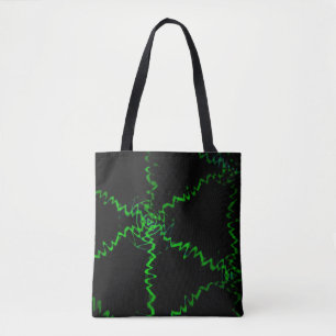 Tote Bag éclair vert