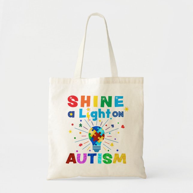 Tote Bag ÉCLAIRER l'autisme (Devant)