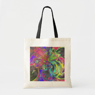 Tote Bag Éclat lumineux de couleur - saumon et indigo Deva