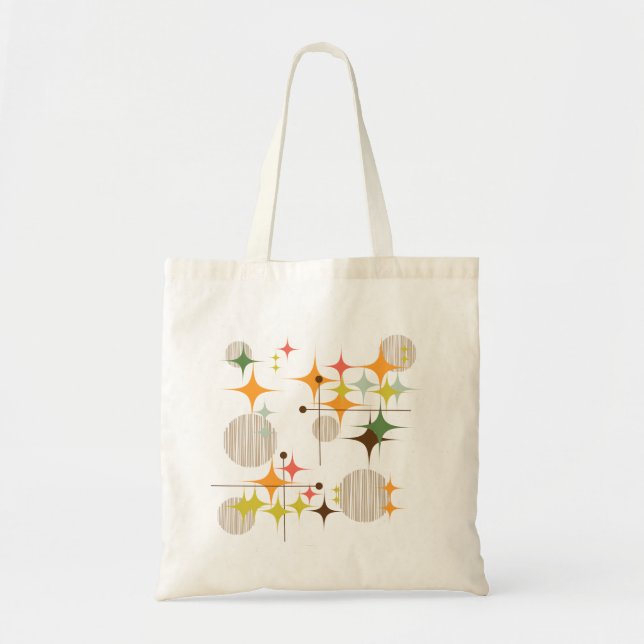 Tote Bag Éclats et globes Modernes du Milieu du Siècle (Devant)