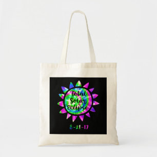 Tote Bag Éclipse solaire de total de colorant de cravate