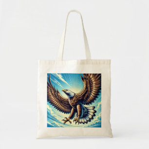Tote Bag Eco-bag d'images d'aigles forts volant dans le s