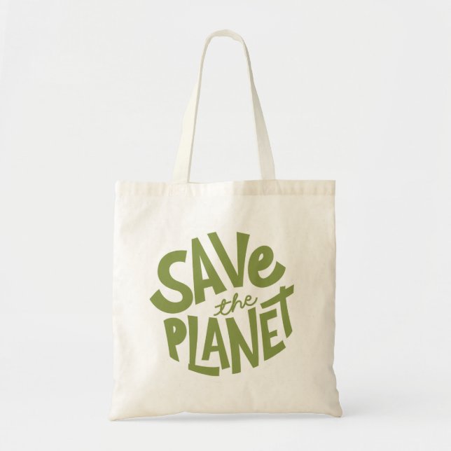 Tote Bag Éco Conception Sauvegarde de la Planète (Devant)
