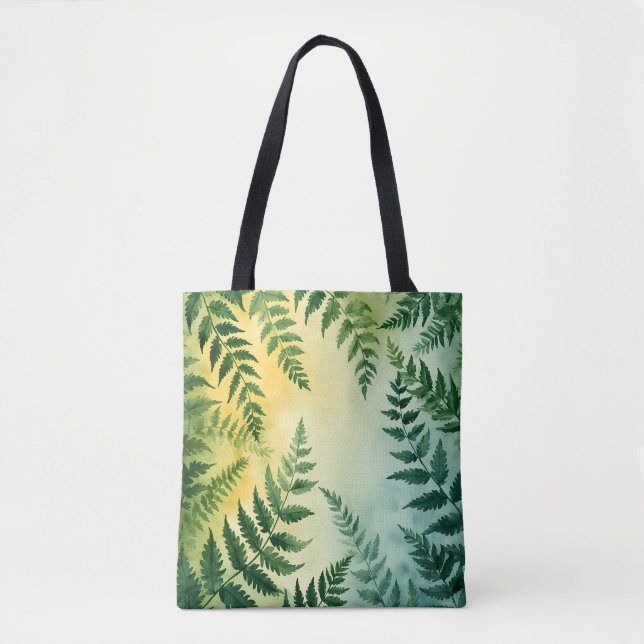 Tote Bag Eco-Friendly Botanical Fern Fourre-tout (Devant)