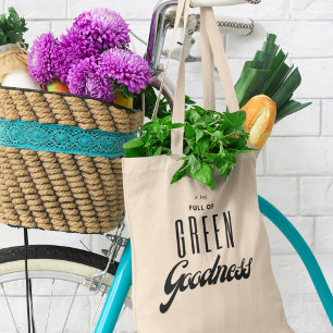 Tote Bag Éco Friendly Green Goodness Épicerie