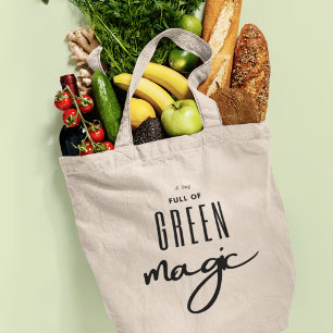 Tote Bag Eco Friendly Green Magic Grocery
