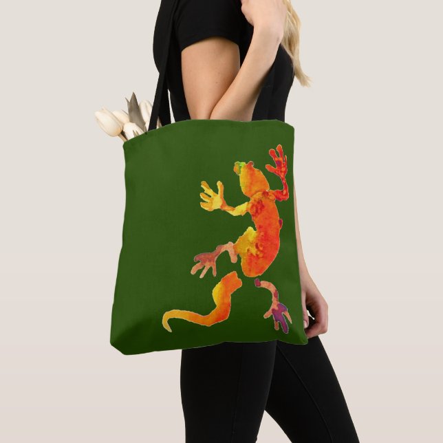 Tote Bag Écolaire de lézard Gecko (De près)