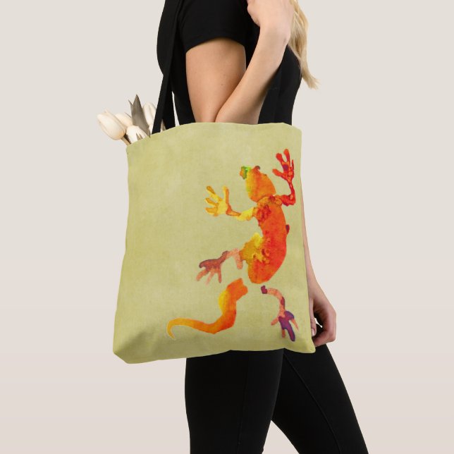 Tote Bag Écolaire de lézard Gecko (De près)