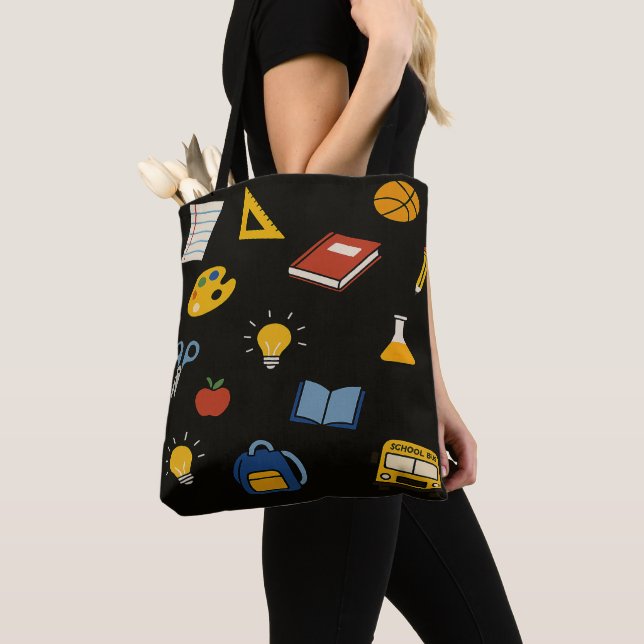 Tote Bag École Coloré  (De près)