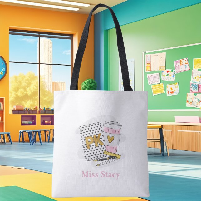 Tote Bag École de Carnet blanc Pré K (Créateur téléchargé)