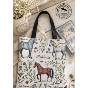 Tote Bag École de chevaux de campagne française