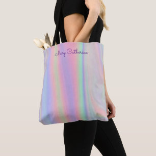 Tote Bag École de rose holographique