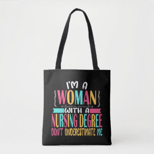 Tote Bag École de soins infirmiers diplômés RN Infirmière i