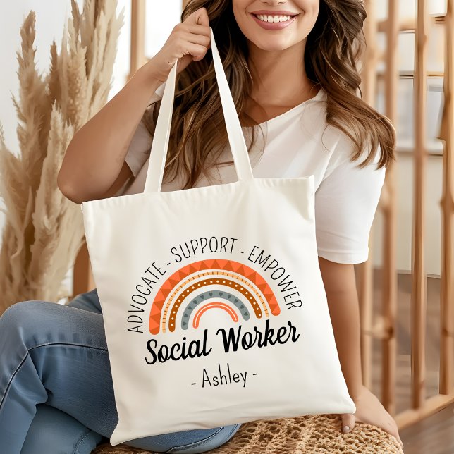 Tote Bag École Social Worker LSW MSW Cadeaux personnalisés (Créateur téléchargé)