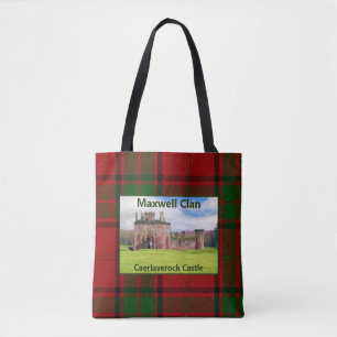 Tote Bag Écossais Maxwell Caerlaverock Castle Clan Tartan