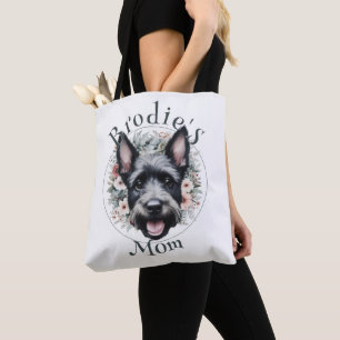 Tote Bag Ecosse aquarelle et couronne florale
