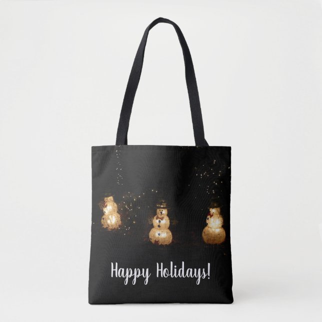 Tote Bag Écran Luminaire Snowman (Devant)