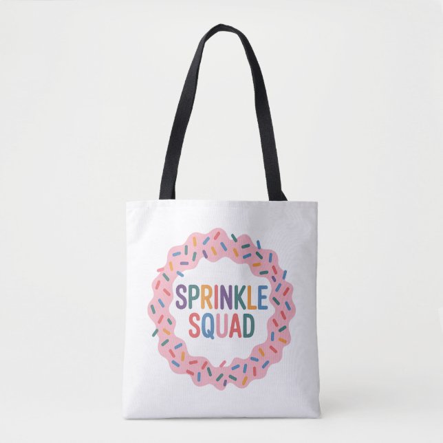 Tote Bag Écrasage | Saupoudrer bébé (Devant)