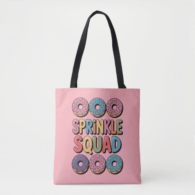 Tote Bag Écrasage | Saupoudrer bébé (Devant)