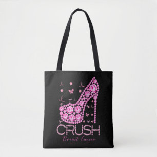 Tote Bag Écraser le cancer du sein Sensibilisation Bling ro