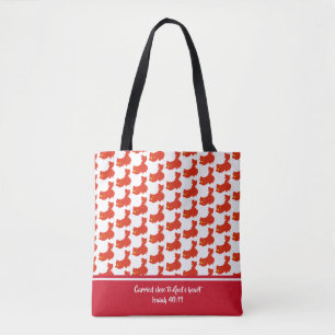 Tote Bag Écriture chrétienne Isaïe DRAPEAU CHINOIS