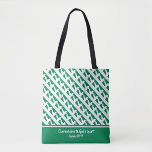 Tote Bag Écriture chrétienne NIGERIA FLAG Isaiah