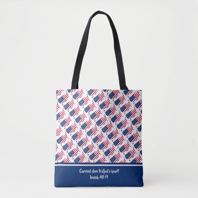 Tote Bag Écriture chrétienne US AMERICA Isaiah (Devant)