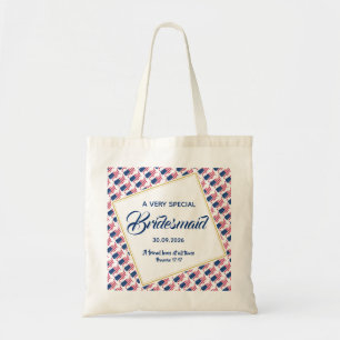Tote Bag Écriture chrétienne USA AMERICA Bridesmaid Mariage