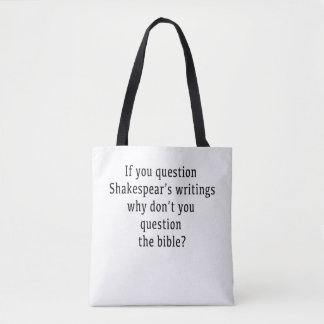 Tote Bag Écriture de Shakespear