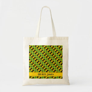 Tote Bag Écriture DRAPEAU JAMAÏQUE Personnalisée