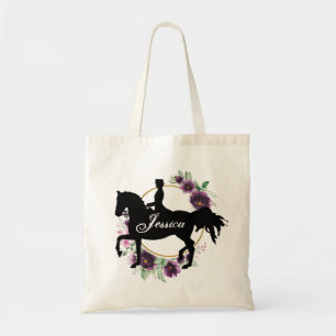 Tote Bag Écriture moderne Horse Nom personnalisé