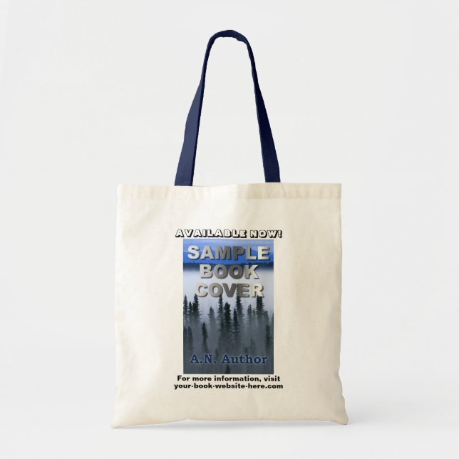 Tote Bag Écrivain Auteur Promotion Livre Couverture Publici (Devant)