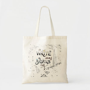 Tote Bag Écrivez votre intérieur dehors! Motivation des écr
