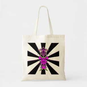 Tote Bag Écureuil alien violet portant des pantoufles clign