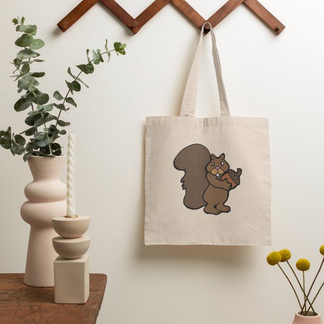 Tote Bag Écureuil avec un gland (Créateur téléchargé)